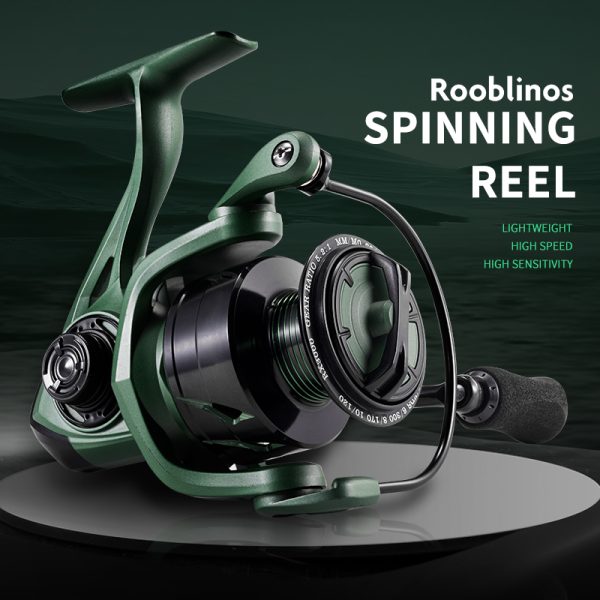 CG Fishing Reel 5.2:1 High-Speed Gear Ratio 2000/3000/4000/5000 Series Anti-Reverse Ball Bearings Ultralight 17.6 lbs CNC Aluminum Includes Monofilament Line Crappie or Catfish Reversible - Image 2