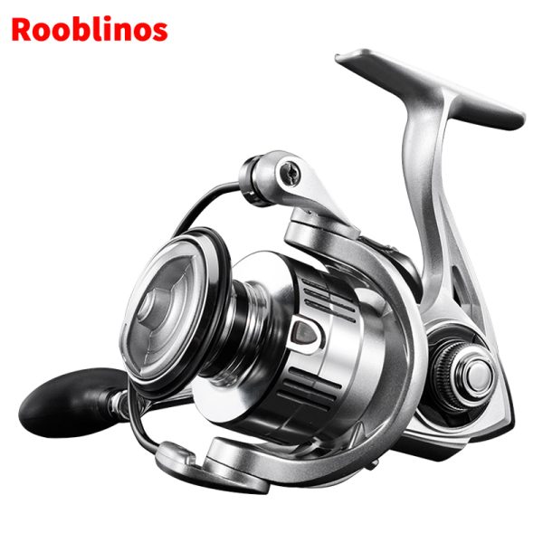 VX Spinning Fishing Reel 5.2:1 Gear Ratio Saltwater 2000/3000/4000 Series Fishing Spool Ultralight 17.6 lbs Aluminum Crappie or Catfish Reel De Pesca