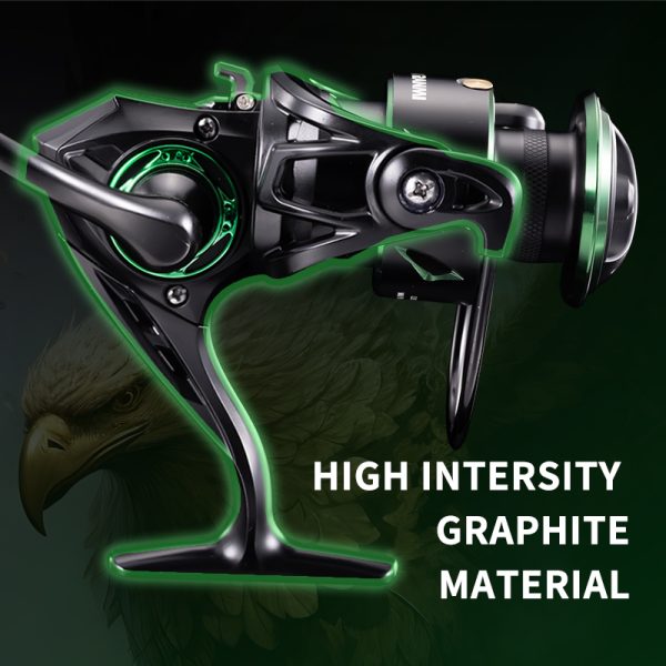 RF Fishing Reel 5.2:1 Gear Ratio 3000/5000 Series Anti-Reverse Ball Bearings Ultralight 17.6 Lbs CNC Aluminum Includes Monofilament Line Crappie or Catfish Reversible Handle for Left/Right - Image 3