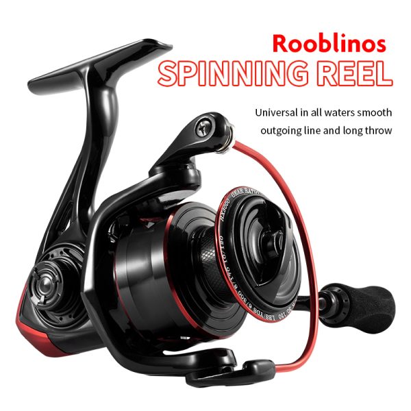 CR Spinning Reel 5.2:1 High-Speed Gear Ratio Anti-Reverse Ball Bearings 2000/3000/4000/5000 Lightweight Carrete de Pesca Stainless Steel Ball Bearings Up to 17.6 Lbs CNC Aluminum Includes