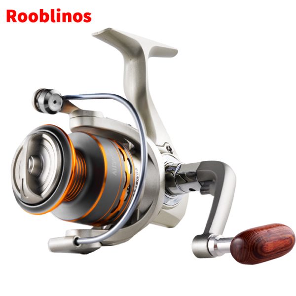 AH Fishing Reel 5.2:1 Gear Ratio 2000/3000/4000/5000/6000/7000 Series Anti-Reverse Ball Bearings Ultralight 17.6 lbs CNC Aluminum Includes Monofilament Line Crappie or Catfish Reversible