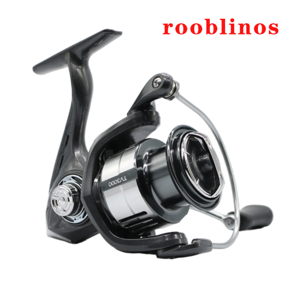 TV Fishing Reel 5.2:1 Gear Ratio 5+1 Stainless BB for Saltwater or Freshwater 1500/2500 SeriesUltralight 17.6 lbs CNC Aluminum Includes Monofilament Line Crappie or Catfish Reversible