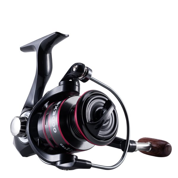 BX Spinning Fishing Reel 5.2:1 Gear Ratio Saltwater 1000/2000/3000/4000/5000/6000 Series Fishing Spool Ultralight 17.6 lbs Aluminum Crappie or Catfish Reel De Pesca
