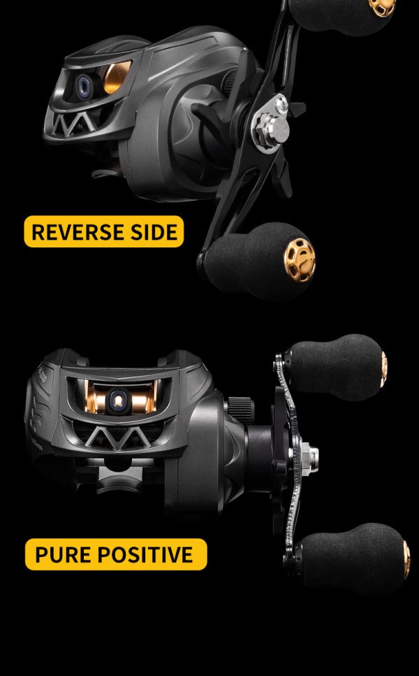 Rooblinos New AK Baitcasting Fishing Reel Lightweight Aluminum Spool Fishing Reel 17.6Lbs Drag Magnetic Braking System 7.2:1 High-Speed Gear Ratio Saltwater Freshwater Baitcaster Reel - Image 15