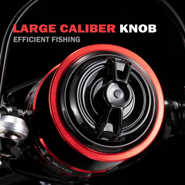 HJ Fishing Reel 5.2:1 Gear Ratio 1000/2000/3000/4000/5000/6000/7000 Series Anti-Reverse Ball Bearings Ultralight 17.6 Lbs CNC Aluminum Includes Monofilament Line Crappie or Catfish - Image 2