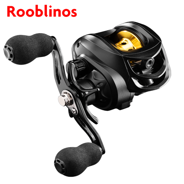 Rooblinos DK Baitcasting Fishing Reel Lightweight Aluminum Spool Fishing Reel17.6Lbs Max Drag Magnetic Braking System 7.2:1 High-Speed Gear Ratio Saltwater Freshwater Baitcaster Reel