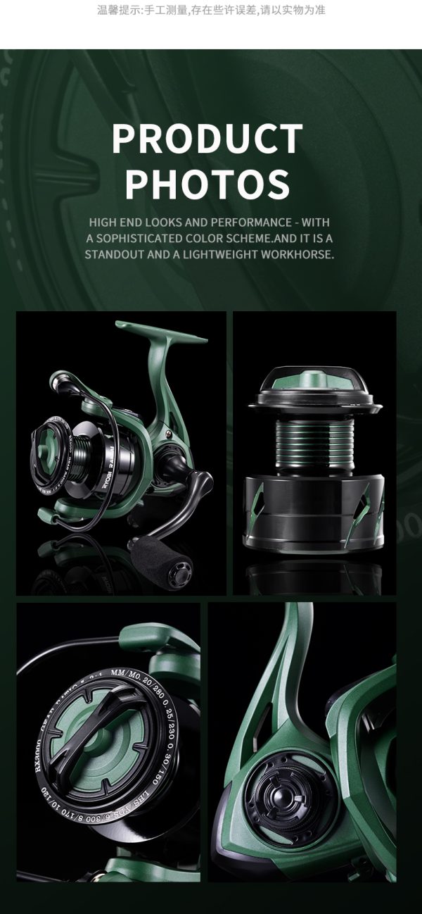 CG Fishing Reel 5.2:1 High-Speed Gear Ratio 2000/3000/4000/5000 Series Anti-Reverse Ball Bearings Ultralight 17.6 lbs CNC Aluminum Includes Monofilament Line Crappie or Catfish Reversible - Image 8
