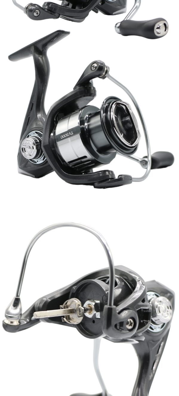 TV Fishing Reel 5.2:1 Gear Ratio 5+1 Stainless BB for Saltwater or Freshwater 1500/2500 SeriesUltralight 17.6 lbs CNC Aluminum Includes Monofilament Line Crappie or Catfish Reversible - Image 15
