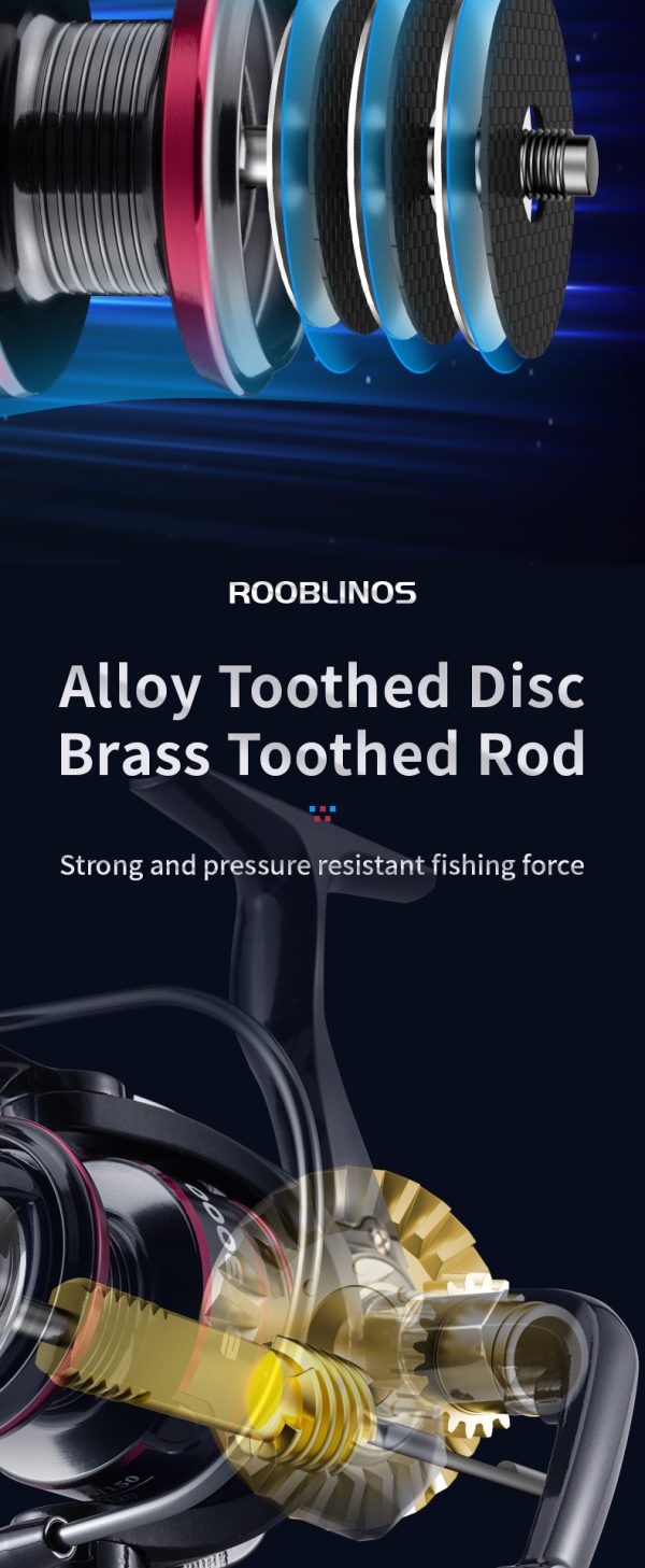 BX Spinning Fishing Reel 5.2:1 Gear Ratio Saltwater 1000/2000/3000/4000/5000/6000 Series Fishing Spool Ultralight 17.6 lbs Aluminum Crappie or Catfish Reel De Pesca - Image 11