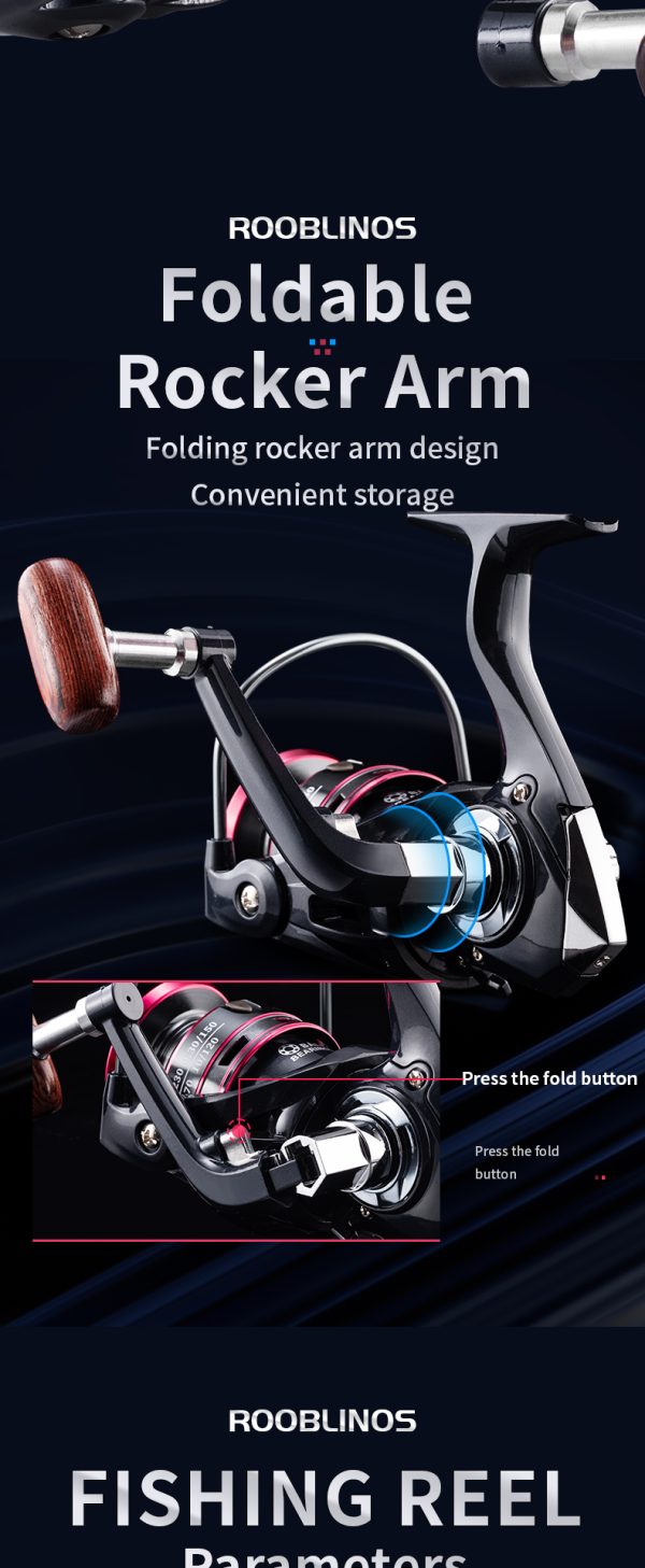 BX Spinning Fishing Reel 5.2:1 Gear Ratio Saltwater 1000/2000/3000/4000/5000/6000 Series Fishing Spool Ultralight 17.6 lbs Aluminum Crappie or Catfish Reel De Pesca - Image 12