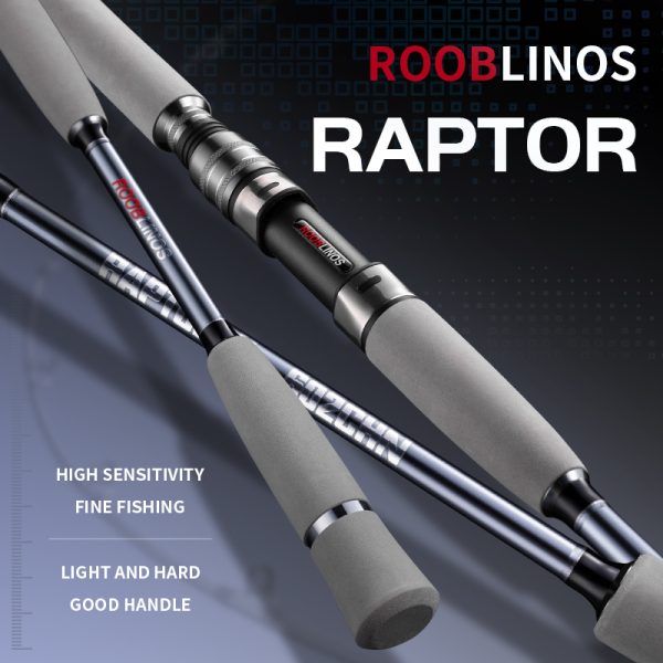 Raptor Saltwater Fishing Rod 6 Foot Spinning Casting 2 Pieces Offshore Boat Pole 27T High Carbon Fiber Baitcaster Lightweight Stainless Steel Guides Bass Trout Catfish Boat Fishing Rod - Image 2