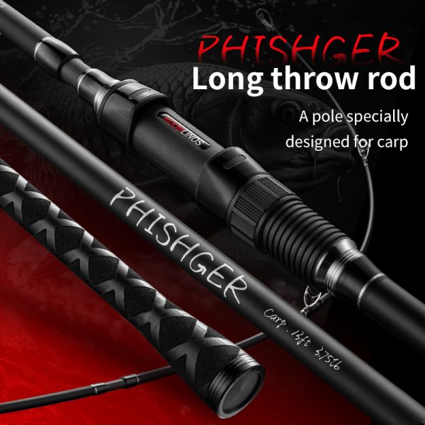 PHISHGER Surf Fishing Rod 4/5 Pieces Portable Spinning Rod Medium Light T800 High Carbon Fiber Lightweight Strength Sensitivity Travel Portable Saltwater Pole - Image 2