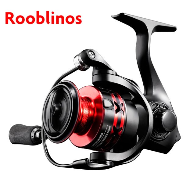HT Spinning Reels Lightweight 9+1BB Ultra Smooth Spinning Fishing Reels CNC Aluminum Spool 19.8LBs Max Drag, 2000, 4000, Series, Red 5.2:1 Gear Ratio Saltwater or Freshwater Fishing reels