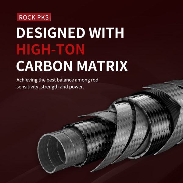Rock Bass Fishing Rod 6'6"/7'/10' Spinning Casting Fast Action 2 Pieces Medium Heavy 24T High Carbon Fiber Stainless Steel Guides High Sensitive Lightweight Trout Pole - Image 6