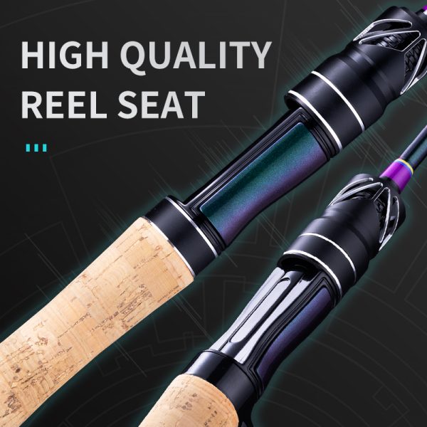 BANCY Ultralight Fishing Rod 6'/5'6" Spinning Casting 2 Pieces Stream Lightweight Travel Bait Rods 24T High Carbon Fiber Stainless Steel Guides Cork Handle Freshwater Bass Trout Bluegill Panfish Pole - Image 2