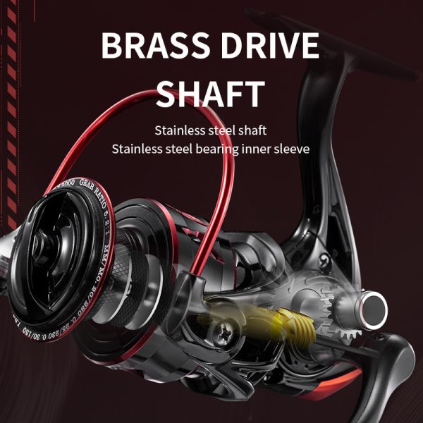 CR Spinning Reels Ultralight Metal 5.2:1 Gear Ratio 10+1BB Saltwater or Freshwater 39LBS Max Drag Fishing reels - Image 3