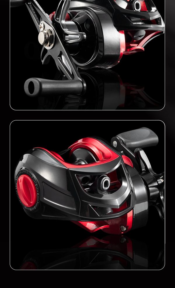 Rooblinos BR Baitcasting Fishing Reel Lightweight Aluminum Spool Fishing Reel 17.6Lbs Max Drag Magnetic Braking System 7.2:1 High-Speed Gear Ratio Saltwater Freshwater Baitcaster Reels - Image 18