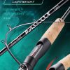 PASSJON Lure Fishing Rod 6 Feet Casting 2 Pieces Medium Light 24T High Carbon Fiber Stainless Steel Guides Cork Handle Sensitive Lightweight Strength Bass Salmon Trout Pole - Image 7