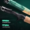 PASSJON Lure Fishing Rod 6 Feet Casting 2 Pieces Medium Light 24T High Carbon Fiber Stainless Steel Guides Cork Handle Sensitive Lightweight Strength Bass Salmon Trout Pole - Image 12