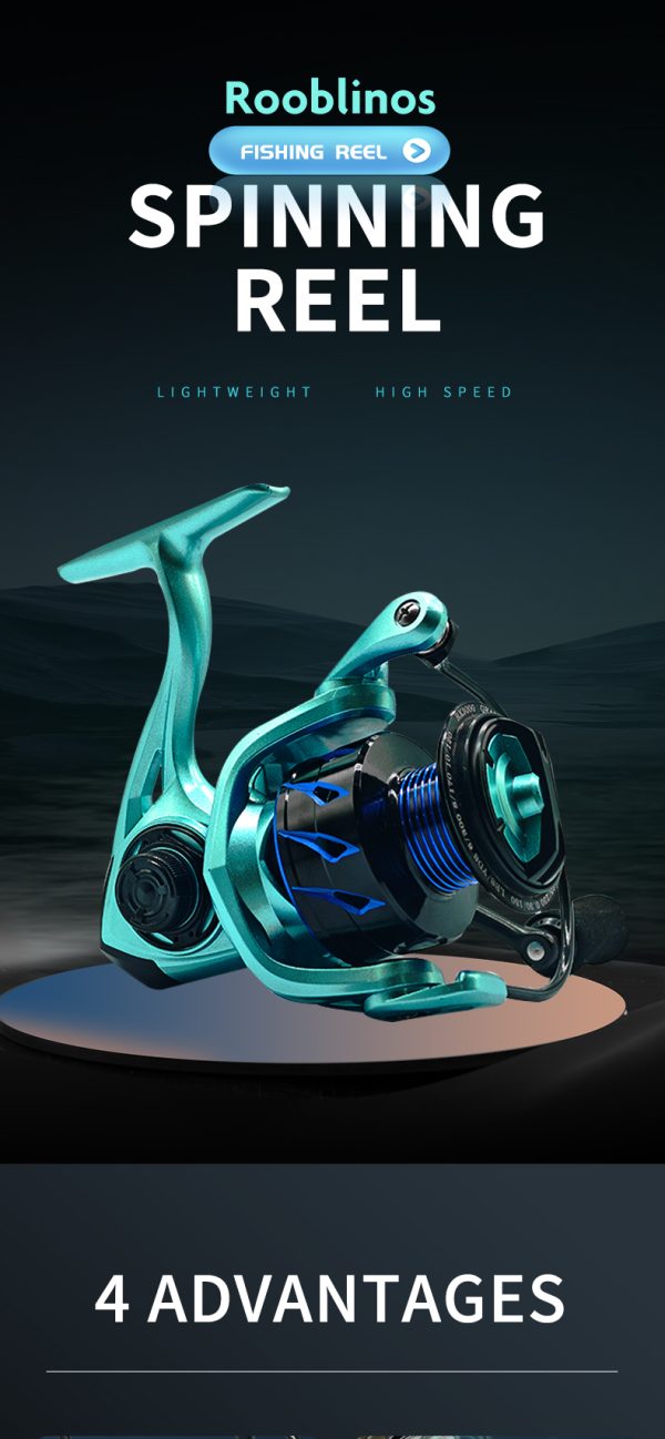 CB Spinning Reels Ultralight Metal 5.2:1 Gear Ratio Saltwater or Freshwater Fishing reels - Image 7