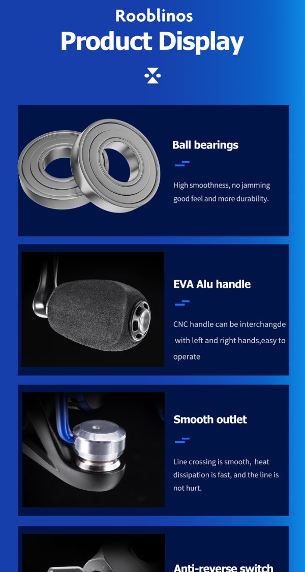 Easting Fishing Reel All Metal Spinning Reel Saltwater or Freshwater Fishing Reel Tackle Accessories - Image 14