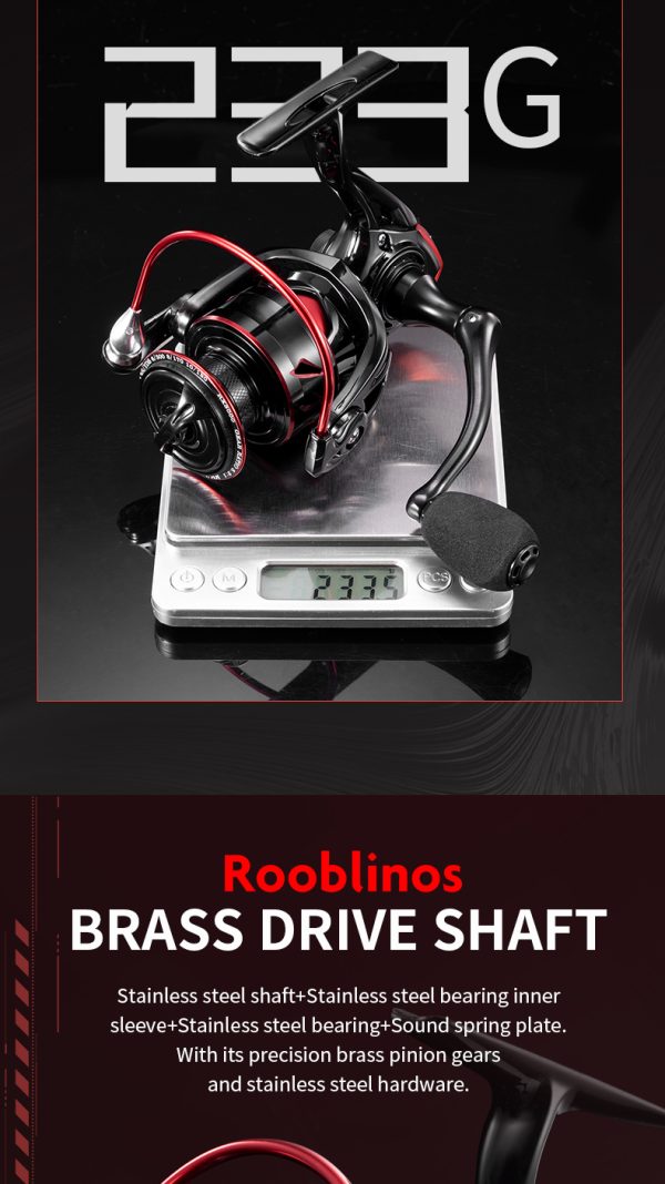 CR Spinning Reels Ultralight Metal 5.2:1 Gear Ratio 10+1BB Saltwater or Freshwater 39LBS Max Drag Fishing reels - Image 7