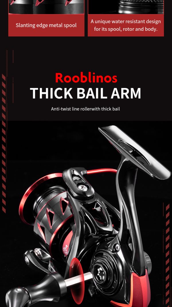 CR Spinning Reels Ultralight Metal 5.2:1 Gear Ratio 10+1BB Saltwater or Freshwater 39LBS Max Drag Fishing reels - Image 11